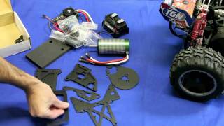 Unboxing the Castle Creations HPI baja brushless conversion kit [upl. by Donn]