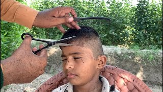 80 YEAR OLD ASMR FAST HAIRCUT CUTTING WITH TALENT BARBER  ASMR [upl. by Ranilopa340]