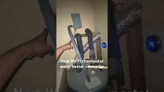 Nest WiFi thermostat water heater timer installed  hvacplumbing airconditioning [upl. by Jahdal]