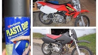 PlastiDipped Honda xr70 dirtbike [upl. by Nottap]