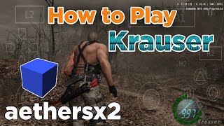 Resident Evil 4 How to Play Krauser in Story Mod Aether Sx2 PS2 Emulator  USA or Europe Version [upl. by Keeler]