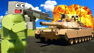 Hide and Seek TANK BATTLE in Brick Rigs Multiplayer [upl. by Analos]