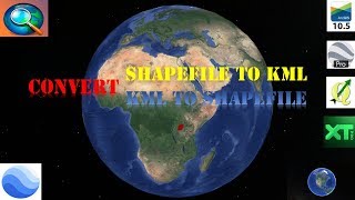 Convert Shapefile to Kml [upl. by Rebak847]