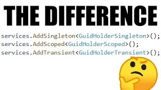 C Web API  AddSingleton vs AddScoped vs AddTransient [upl. by Norga851]