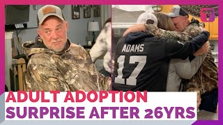 Stepdad Cries As Hes Handed Adult Adoption Papers After 26 Years [upl. by Aili]