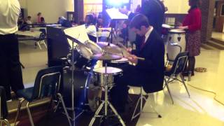 Bowdon High School Jazz Band Dinner  Drum Solo [upl. by Rasia]