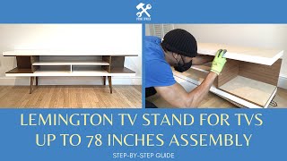 Manhattan Comfort Utopia 7047” TV Stand Assembly aka Michaelson TV Stand for TVs up to 65quot Assembly [upl. by Kamaria358]