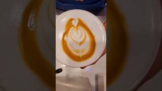 Macchiato Latte latteart coffeeart practice basic shorts youtubeshorts shortsvideo barista [upl. by Shiverick]