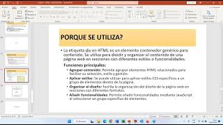 HTMLCSSJAVASCRIPT CLASE 12 DIV [upl. by Zerk442]