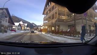 DRIVING IN GERMANY  OBERAMMERGAU  travel snow oberammergau bayern roadtrip road schnee [upl. by Colwin]