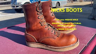 Nicks Boots 3 week follow up of WICKETT Craig wedge sole [upl. by Ardnu]