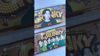 BTS x CRUNKY Lotte Chocolate shorts btssnack crunkyxbts [upl. by Odlanor]