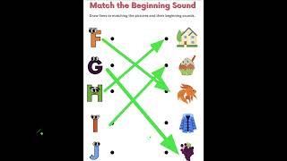 Alphabet Matching ColumnEasy LearningMatch Columnyoutube shorts reels youtubeshorts viral [upl. by Harlin]