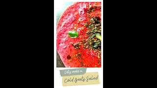 How to make Cold Beets Salad  Beets Raita by Alia Bhatt  Beetroot Raita North Indian Style [upl. by Methuselah295]