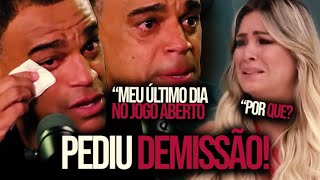 DENILSON PEDE DEMISSÃO DO JOGO ABERTO APÓS 15 ANOS [upl. by Eirb135]