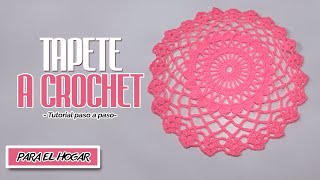 CÓMO TEJER TAPETES A CROCHET PASO A PASO ✅ [upl. by Erbua]