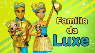 Brinquedonovelinhas Abrindo LOL Under Wraps Com a Família da Luxe e a Mulher Maravilha [upl. by Eniawtna17]