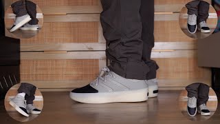 Adidas Fear Of God Basketball Shoe Sesame Carbon On Feet [upl. by Krystal]