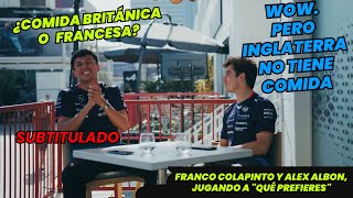 Franco Colapinto Y Alex Albon Jugando a quotQué Prefieresquot En Singapur F1 radio SUBTITULADO [upl. by Yesnikcm755]