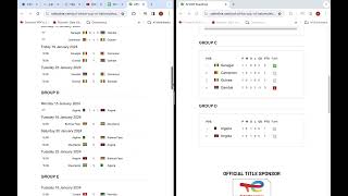 Copa Africana de Naciones 2024 Grupo C y D Fecha 1 Resultados Posiciones y siguiente Fecha [upl. by Asseneg757]