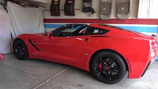 Wow Michelin Pilot Sport 4s and Pilot Super Sport non RunFlat tires on C7 Corvette [upl. by Itoyj]