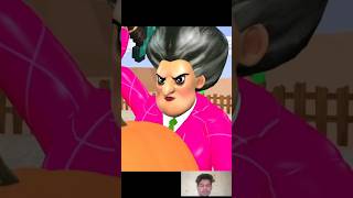 Scary Teacher 3D vs Squid Game Cut Pumpkin Face Mask Halloween Nice or Error 5 Times Challenge [upl. by Lukey]