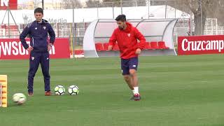 Nolito avanza en su recuperación Sevilla FC 140218 [upl. by Laughton]