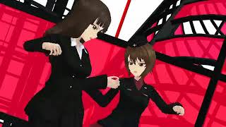 【MMD】 西住母娘に少女未遂を踊っていただきました。 [upl. by Einniw876]