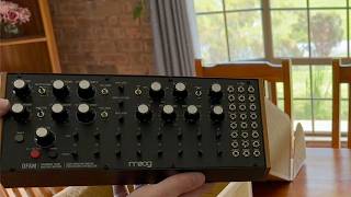 Moog Mother 32 and DFAM sound studio unboxing [upl. by Bonney982]