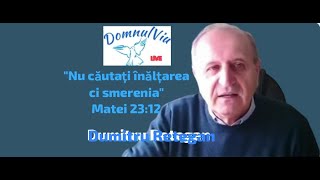 Fr Dumitru Retegan  LIVE  quotNu căutați înălțarea ci smereniaquot Matei 2312 [upl. by Krock]