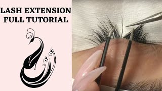 Eyelash Extensions 101  Full Tutorial on Application [upl. by Lory]