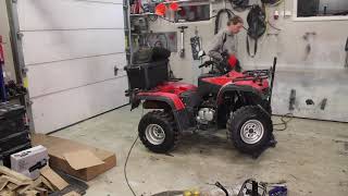 Installing a new winch on my Loncin Rally 250cc ATV [upl. by Esiahc]