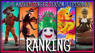 Ranking  The Masked Singer Season 12 Episode 1 [upl. by Eusebio80]