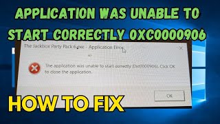 The application was unable to start correctly 0xc0000906 [upl. by Selassie138]