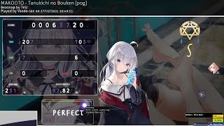 Pekora BGM but osu 10⭐ AP Map Singletap [upl. by Akinirt]