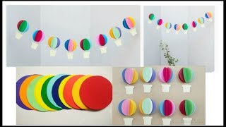 DIY Paper Hot Air Balloon Decor [upl. by Bissell127]