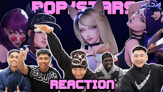 OUR FIRST TIME WATCHING LEAGUE OF LEGENDS MUSIC  KDA  POPSTARS [upl. by Pytlik985]