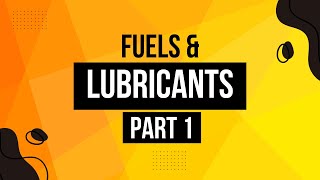 Chemistry of Fuels and Lubricants Part 1 [upl. by Elrae]