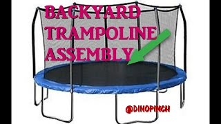 Round Trampoline ASSEMBLY [upl. by Sidnak]