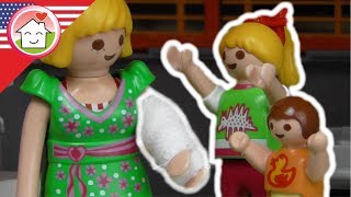 Playmobil movie english  The Broken Arm  The Hauser Family kids cartoons [upl. by Broderic]