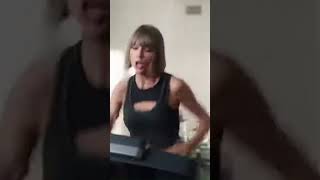 Taylor Swift  Down Bad  falling on a treadmill [upl. by Eillam]