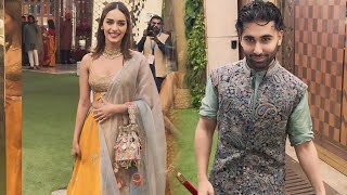 Manushi Chhillar And Orry Arrives At Anant Ambani And Radhika Merchant Haldi Ceremony [upl. by Refinnaej826]