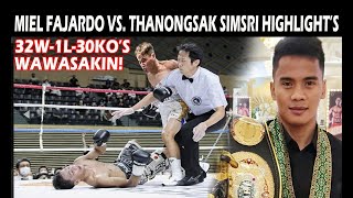 MIEL FAJARDO vs THANONGSAK SIMSRI HIGHLIGHTS  GUGULATIN ANG BANSANG JAPAN [upl. by Pam]