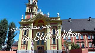 Urkundenpräsentation im Stift Wilten [upl. by Fisuoy771]