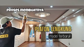 Proses pemasangan plafon gypsum model terbaru  Minimalis modern [upl. by Doig89]