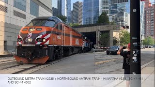 The Complete Metra Evening Rush Hour On The Alternate Schedule At Canal Street On July 25 2023 [upl. by Aima]