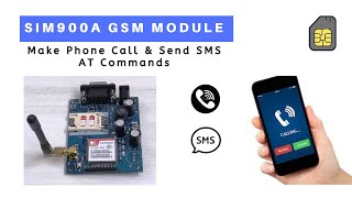 SIM900A GSM ModuleSend SMS amp Make a Call using AT Commands [upl. by Mail]