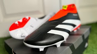 Adidas Predator League Laceless FG Boots Review  Unboxing ASMR amp Play Test [upl. by Callie8]