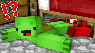 Mikey Found this Secret Under The Bed  Funny Story in Minecraft Maizen Mizen Mazien [upl. by Noret]