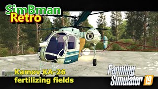 Kamov KA26 fertilizing fields  Farming Simulator 19  FS19 LS19 [upl. by Celine]